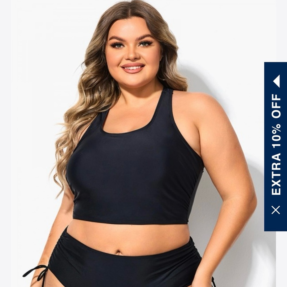 Black Tankini Top